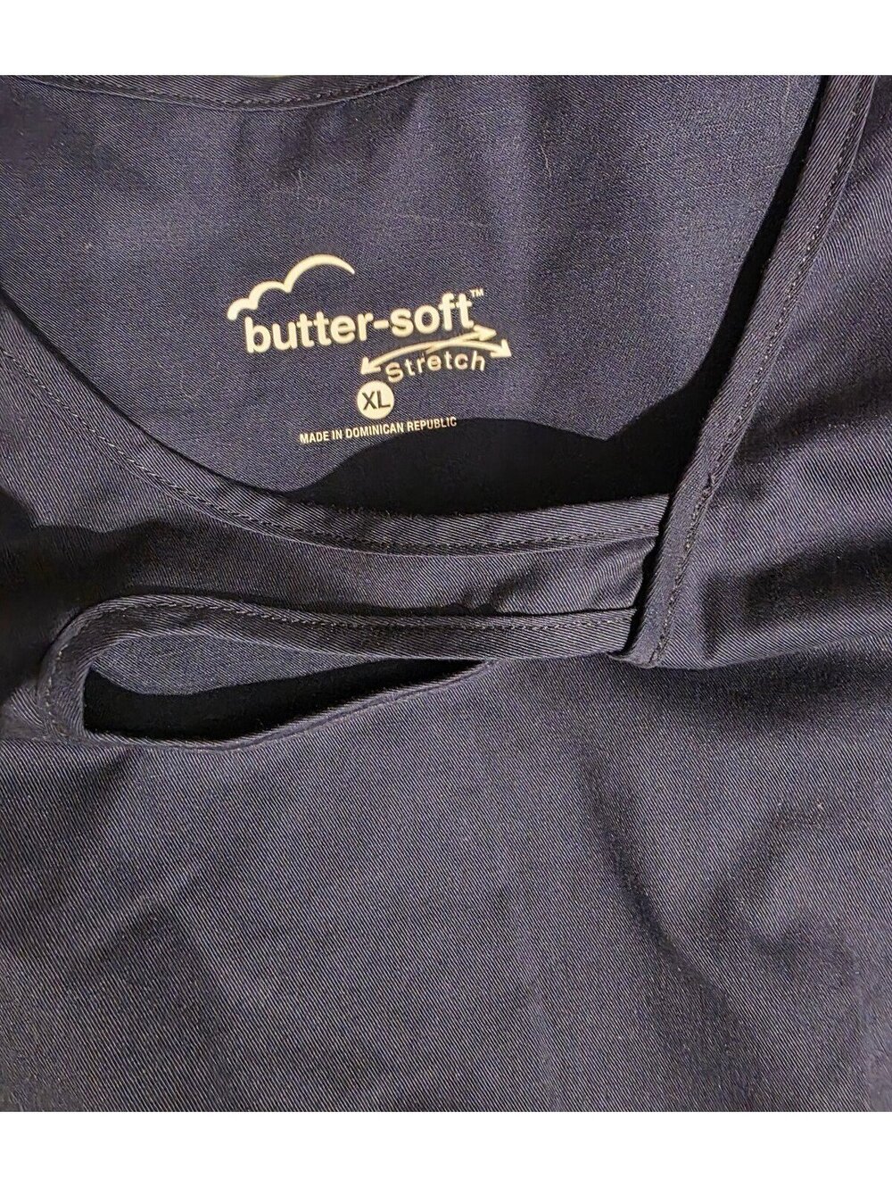Butter Super Soft Women's XL Navy Blue Stretch Scrubs